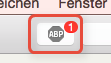 Klicken Sie oben auf das graue Symbol "ABP ...